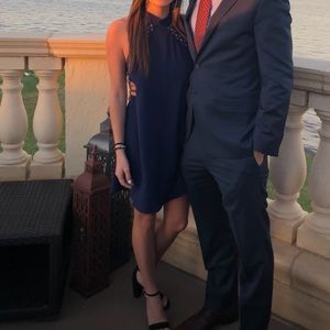 Lulu’s Halter Navy Dress